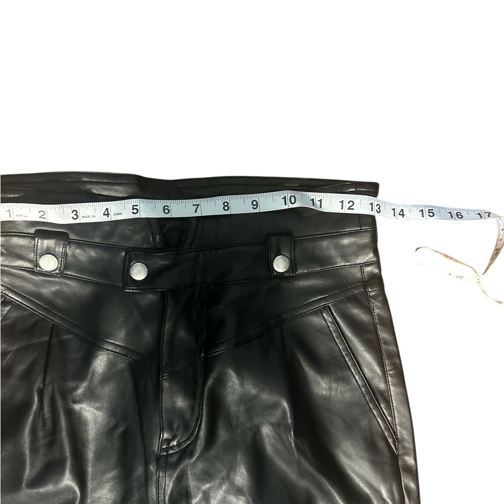 BLANKNYC Vegan Leather High-Rise Pants Black Size 26 - Picture 4 of 7